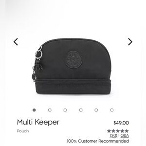 Kipling Black Multi Keeper Pouch